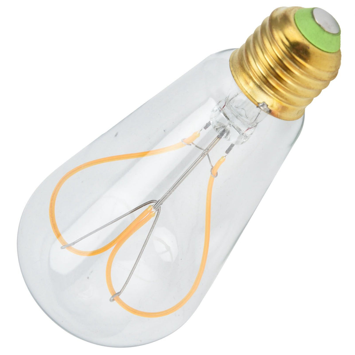 Light Bulb Love Peach Heart Shaped Transparent LED Filament Lamp Bulb 110V E27 Lamp Holder 4W Warm Light