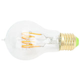 A60 Tipped Antique Bulb Dimmable LED Filament Lamp for Coffee Shop Retro Decoration Lamp 110V E27 Lamp Holder 4w Warm Light Transparent - Side View