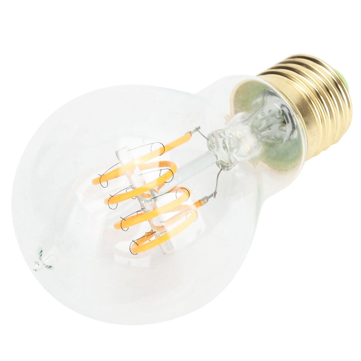 A60 Tipped Antique Bulb Dimmable LED Filament Lamp for Coffee Shop Retro Decoration Lamp 110V E27 Lamp Holder 4w Warm Light Transparent