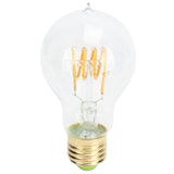 A60 Tipped Antique Bulb Dimmable LED Filament Lamp for Coffee Shop Retro Decoration Lamp 110V E27 Lamp Holder 4w Warm Light Transparent