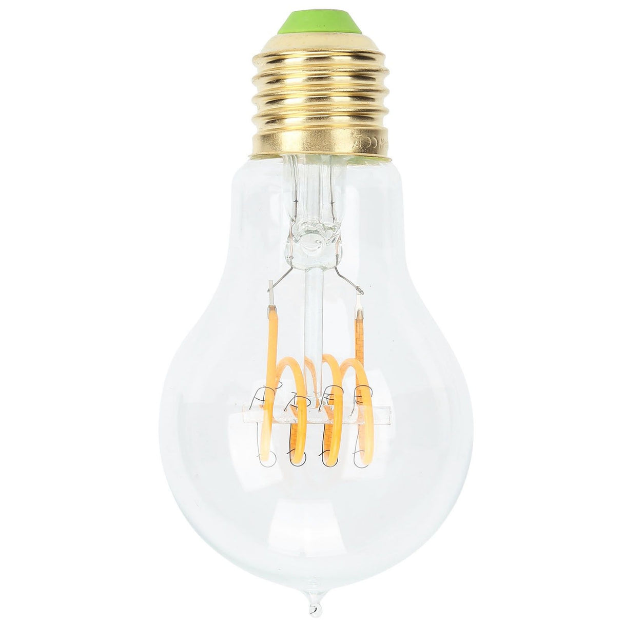 A60 Tipped Antique Bulb Dimmable LED Filament Lamp for Coffee Shop Retro Decoration Lamp 110V E27 Lamp Holder 4w Warm Light Transparent