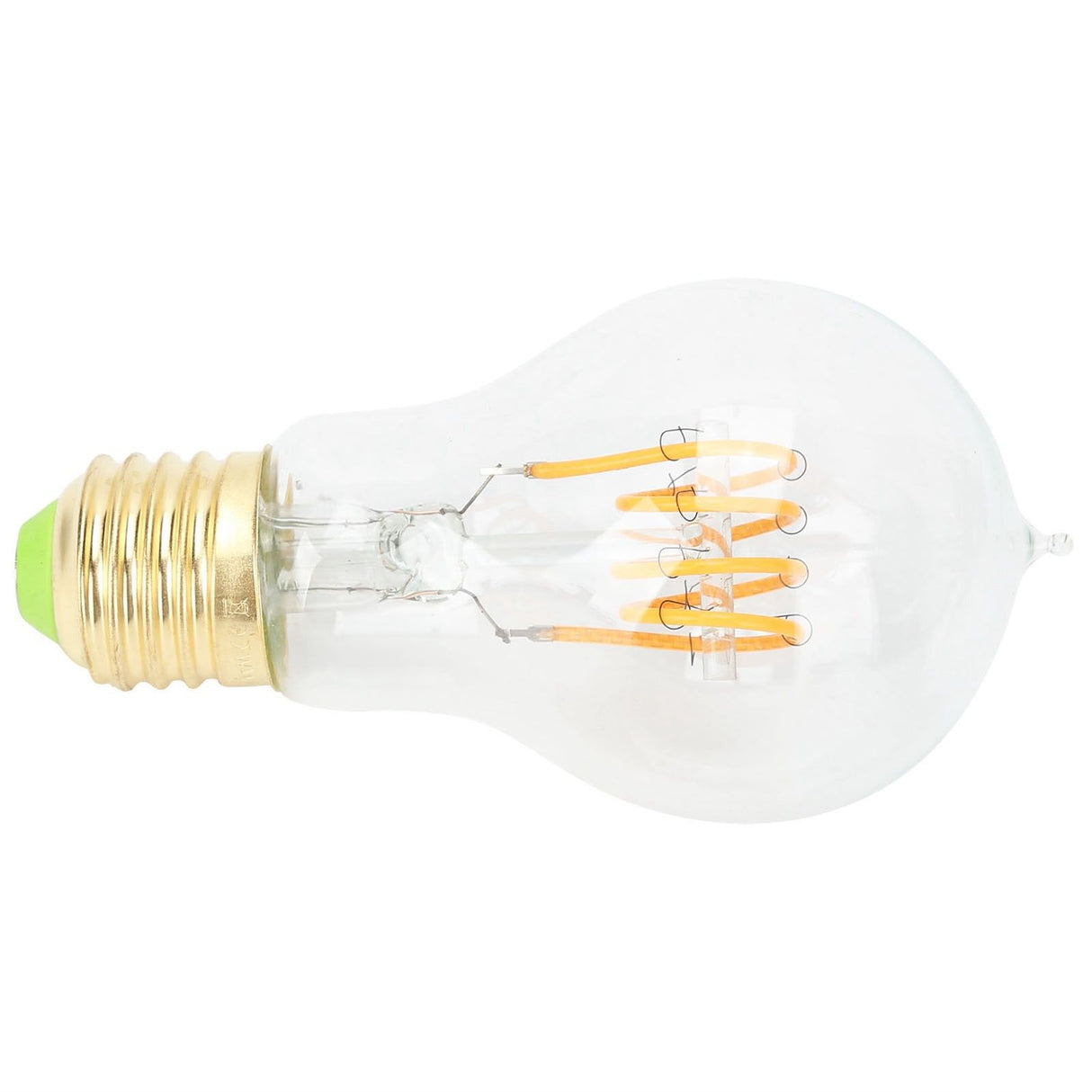A60 Tipped Antique Bulb Dimmable LED Filament Lamp for Coffee Shop Retro Decoration Lamp 110V E27 Lamp Holder 4w Warm Light Transparent