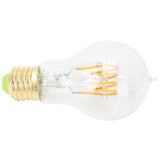 A60 Tipped Antique Bulb Dimmable LED Filament Lamp for Coffee Shop Retro Decoration Lamp 110V E27 Lamp Holder 4w Warm Light Transparent - Low Angle