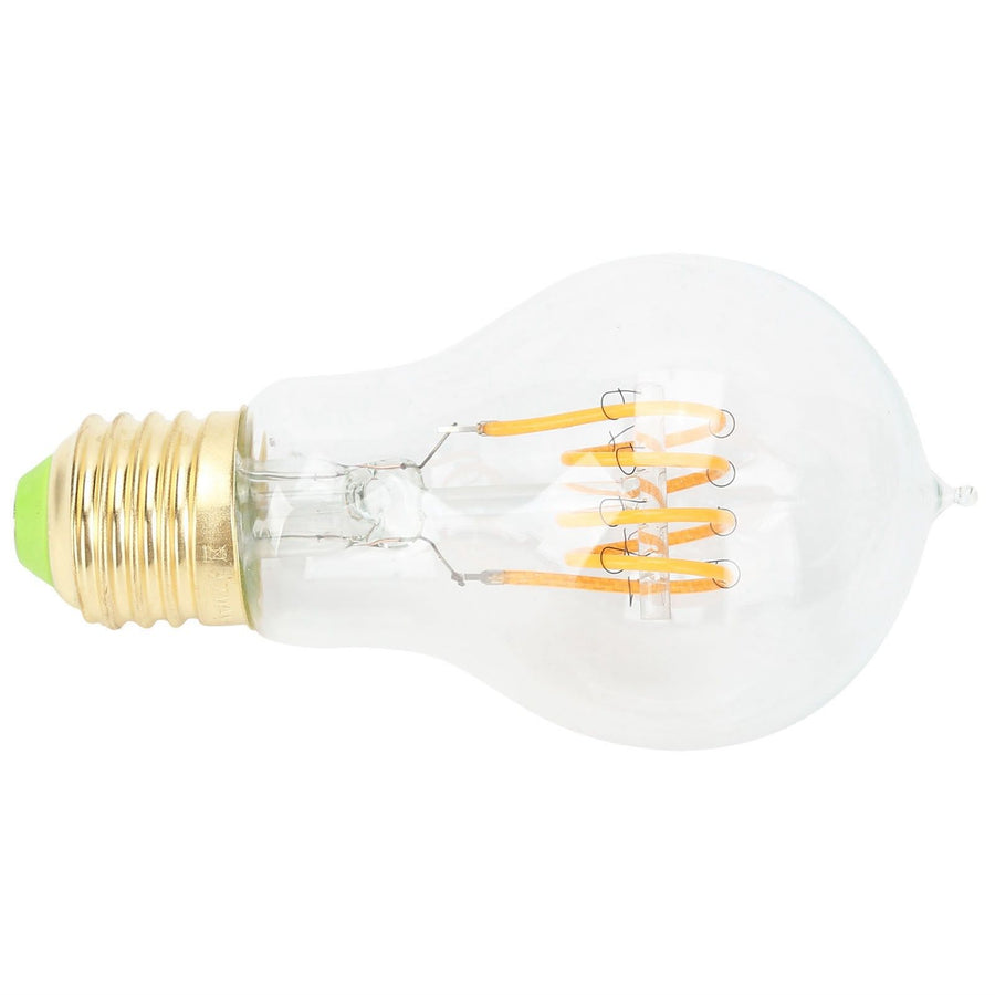 A60 Tipped Antique Bulb Dimmable LED Filament Lamp for Coffee Shop Retro Decoration Lamp 110V E27 Lamp Holder 4w Warm Light Transparent