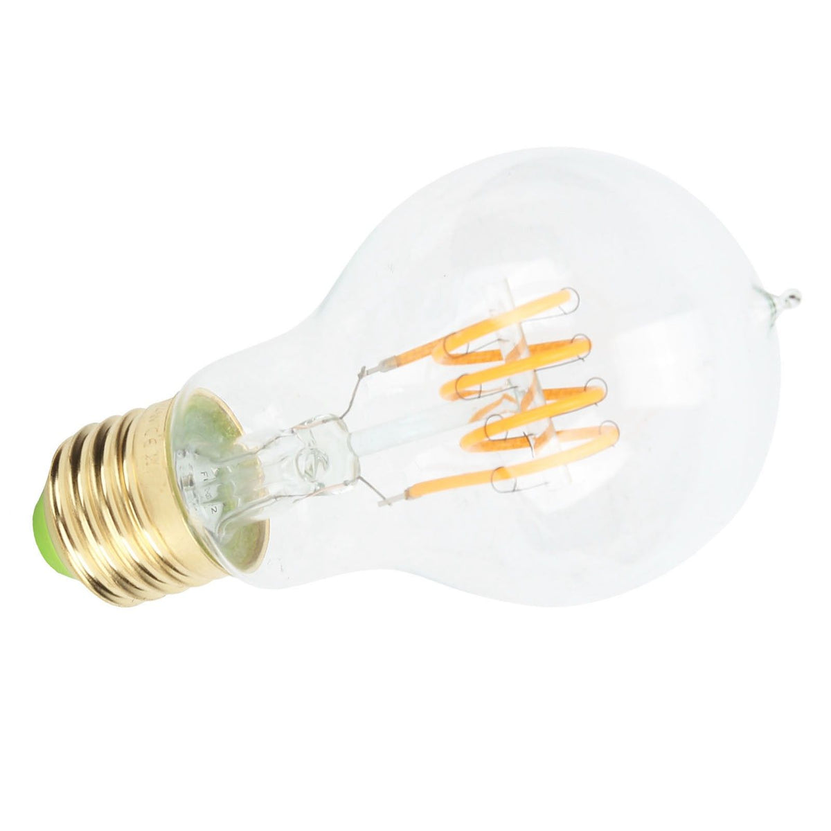 A60 Tipped Antique Bulb Dimmable LED Filament Lamp for Coffee Shop Retro Decoration Lamp 110V E27 Lamp Holder 4w Warm Light Transparent