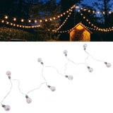 Butterfly Bulb Light String IP45 Waterproof 100LEDs Copper Wire Lamp String for Home Party Holiday Children's Bedroom