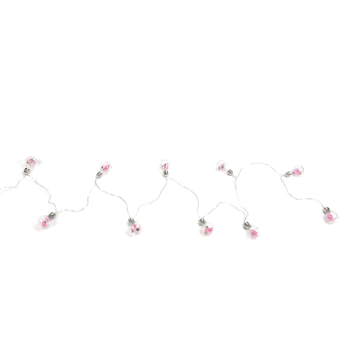 Light String 100LEDs Copper Wire Light String Artificial Rose E27 Bulb Children's Room Bedroom Decorative Lamp