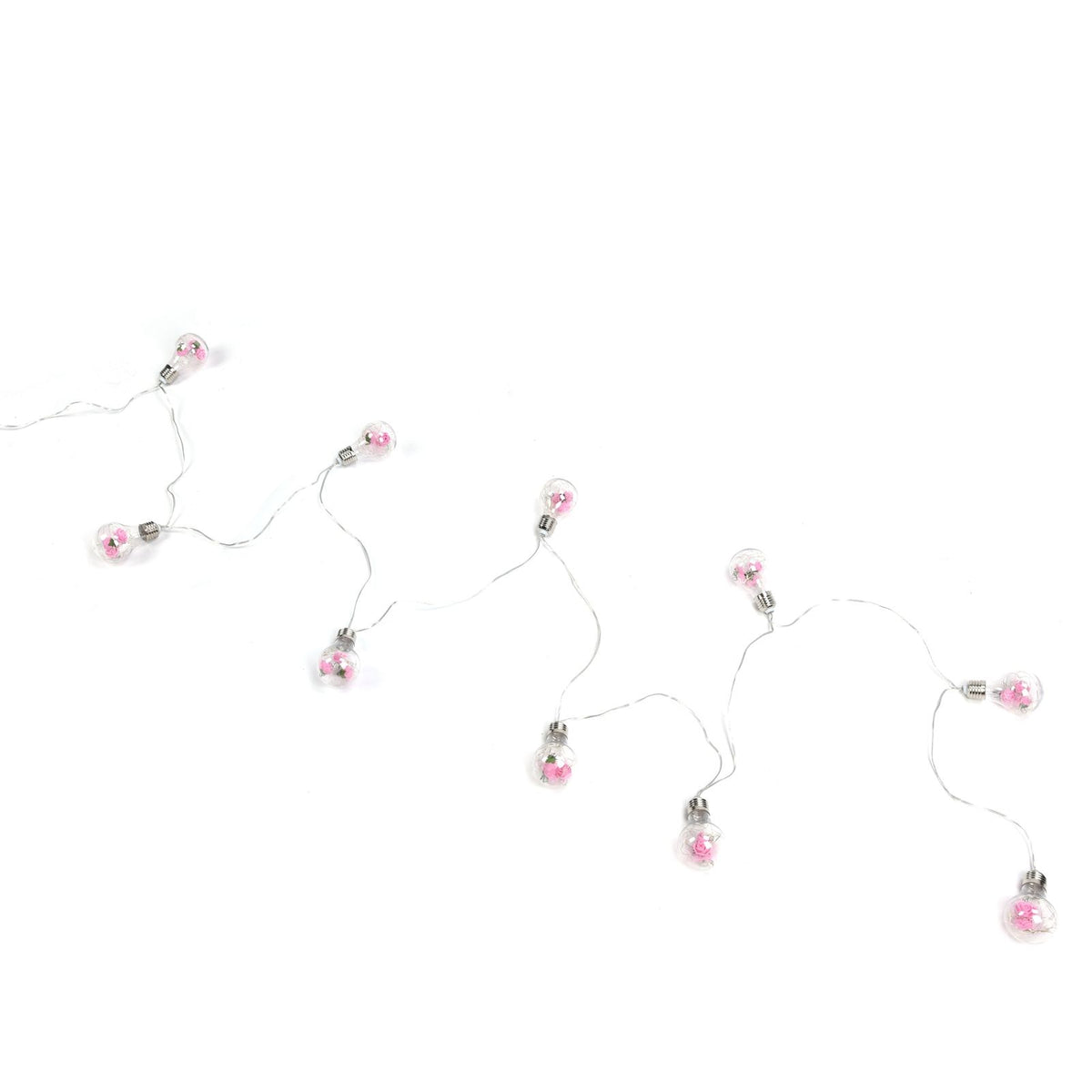 Light String 100LEDs Copper Wire Light String Artificial Rose E27 Bulb Children's Room Bedroom Decorative Lamp