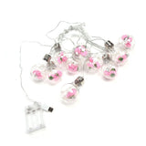 Light String 100LEDs Copper Wire Light String Artificial Rose E27 Bulb Children's Room Bedroom Decorative Lamp