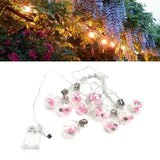 Light String 100LEDs Copper Wire Light String Artificial Rose E27 Bulb Children's Room Bedroom Decorative Lamp - Extra Image