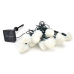 Solar Mushroom Shaped Light String Waterproof Decorative Lamp with 12LEDs 2 Lighting Modes