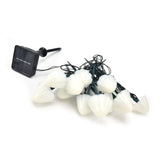 Solar Mushroom Shaped Light String Waterproof Decorative Lamp with 12LEDs 2 Lighting Modes