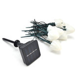Solar Mushroom Shaped Light String Waterproof Decorative Lamp with 12LEDs 2 Lighting Modes