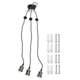 3 Arms Chandelier Lamp Holder Metal Retro Decoration Ceiling Light Socket for Home Dining Hall Bars