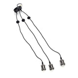 3 Arms Chandelier Lamp Holder Metal Retro Decoration Ceiling Light Socket for Home Dining Hall Bars