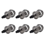 6 Pcs Lamp Holder Metal E26 E27 Screw Retro Lighting Base Accessories with Ground Aluminum ShellPearl Black
