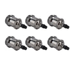 6 Pcs Lamp Holder Metal E26 E27 Screw Retro Lighting Base Accessories with Ground Aluminum ShellPearl Black