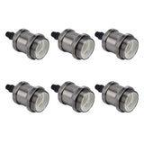 6 Pcs Lamp Holder Metal E26 E27 Screw Retro Lighting Base Accessories with Ground Aluminum ShellPearl Black - Rear View