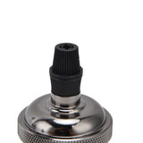 6 Pcs Lamp Holder Metal E26 E27 Screw Retro Lighting Base Accessories with Ground Aluminum ShellPearl Black