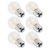 6PCS G45 E27 LED Light Bulb Transparent Glass Bulb Vintage Filament Lamp Warm Light 6W 220V - Close-Up Angle