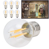 6PCS G45 E27 LED Light Bulb Transparent Glass Bulb Vintage Filament Lamp Warm Light 6W 220V