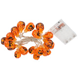 Halloween Pumpkin Lanterns String Battery Operated LED Pumpkin String Lights for Indoor Outdoor Halloween Decorations - Low Angle