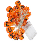 Halloween Pumpkin Lanterns String Battery Operated LED Pumpkin String Lights for Indoor Outdoor Halloween Decorations - Extra Image