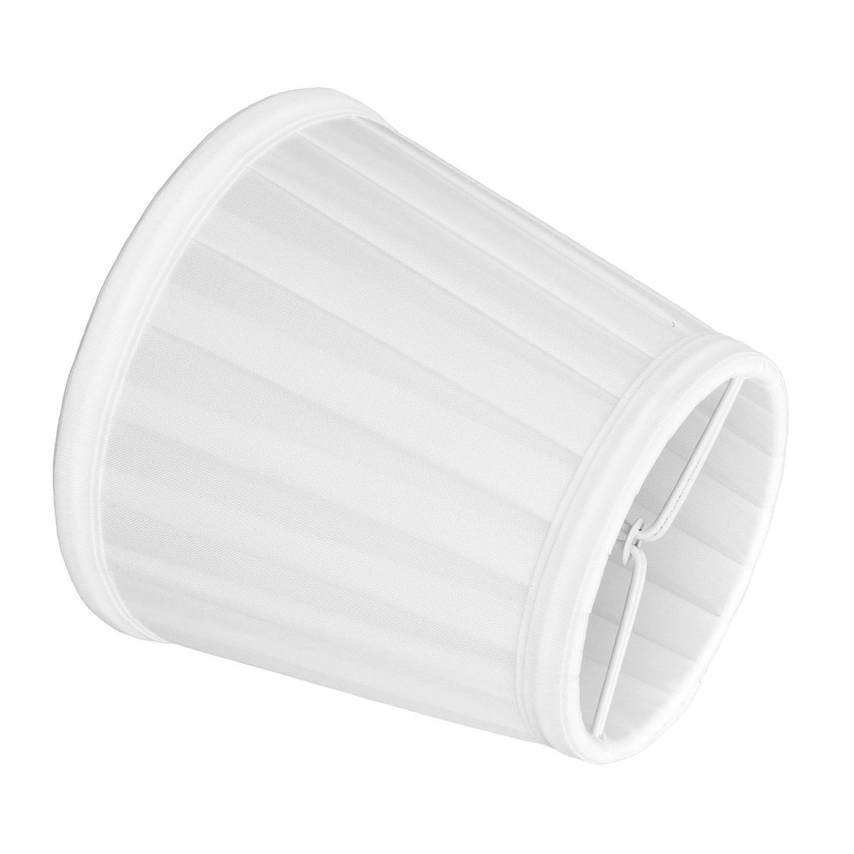 2Pcs Small Lamp Shades Wearproof Smooth Exquisite Lightweight Safe Convenient Table Lampshade0205 White
