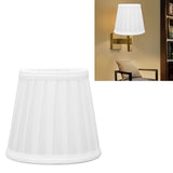 2Pcs Small Lamp Shades Wearproof Smooth Exquisite Lightweight Safe Convenient Table Lampshade0205 White