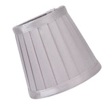 2Pcs Small Lamp Shades Wearproof Smooth Exquisite Lightweight Safe Convenient Table Lampshade0207 Silver