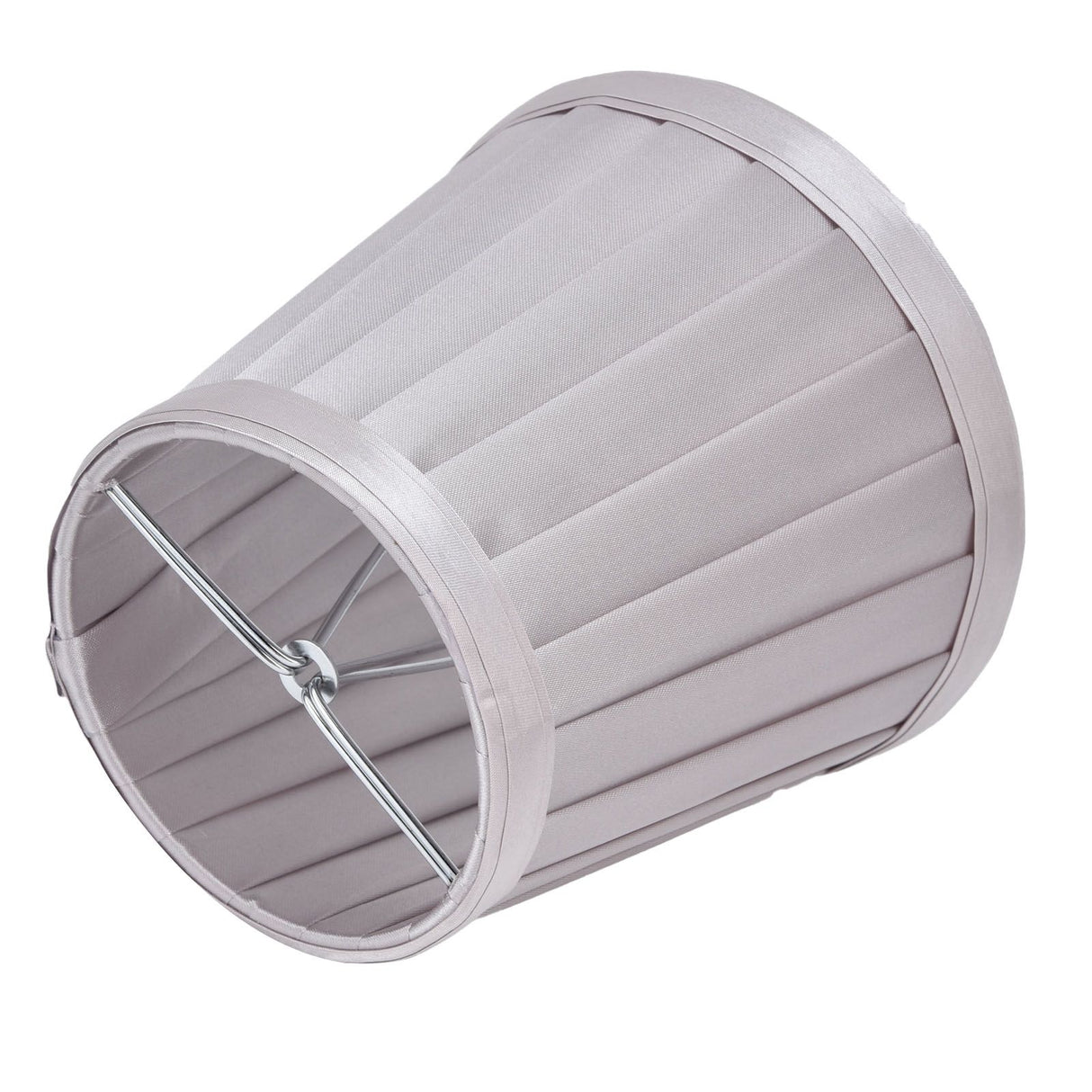 2Pcs Small Lamp Shades Wearproof Smooth Exquisite Lightweight Safe Convenient Table Lampshade0207 Silver