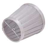 2Pcs Small Lamp Shades Wearproof Smooth Exquisite Lightweight Safe Convenient Table Lampshade0207 Silver - Close-Up Angle