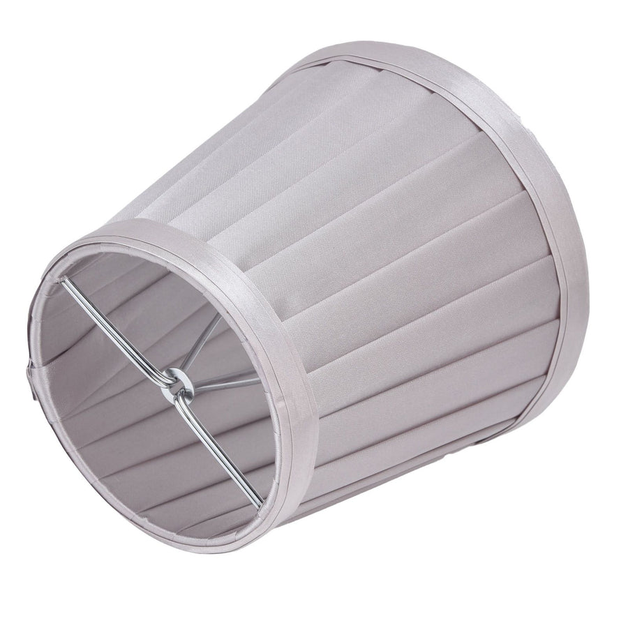 2Pcs Small Lamp Shades Wearproof Smooth Exquisite Lightweight Safe Convenient Table Lampshade0207 Silver