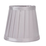 2Pcs Small Lamp Shades Wearproof Smooth Exquisite Lightweight Safe Convenient Table Lampshade0207 Silver
