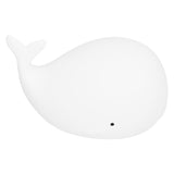 Silicone Night Light USB Charging Cute Whale Shaped Tap Lamp with 3 Lighting Modes 3H Timing Function White - 45-Degree Angle