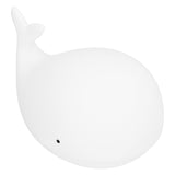 Silicone Night Light USB Charging Cute Whale Shaped Tap Lamp with 3 Lighting Modes 3H Timing Function White