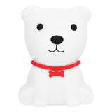 Cute Dog Shaped Silicone Lamp Kids Night Light Portable Bedside Light for Baby Sleeping Nursery USB Charging