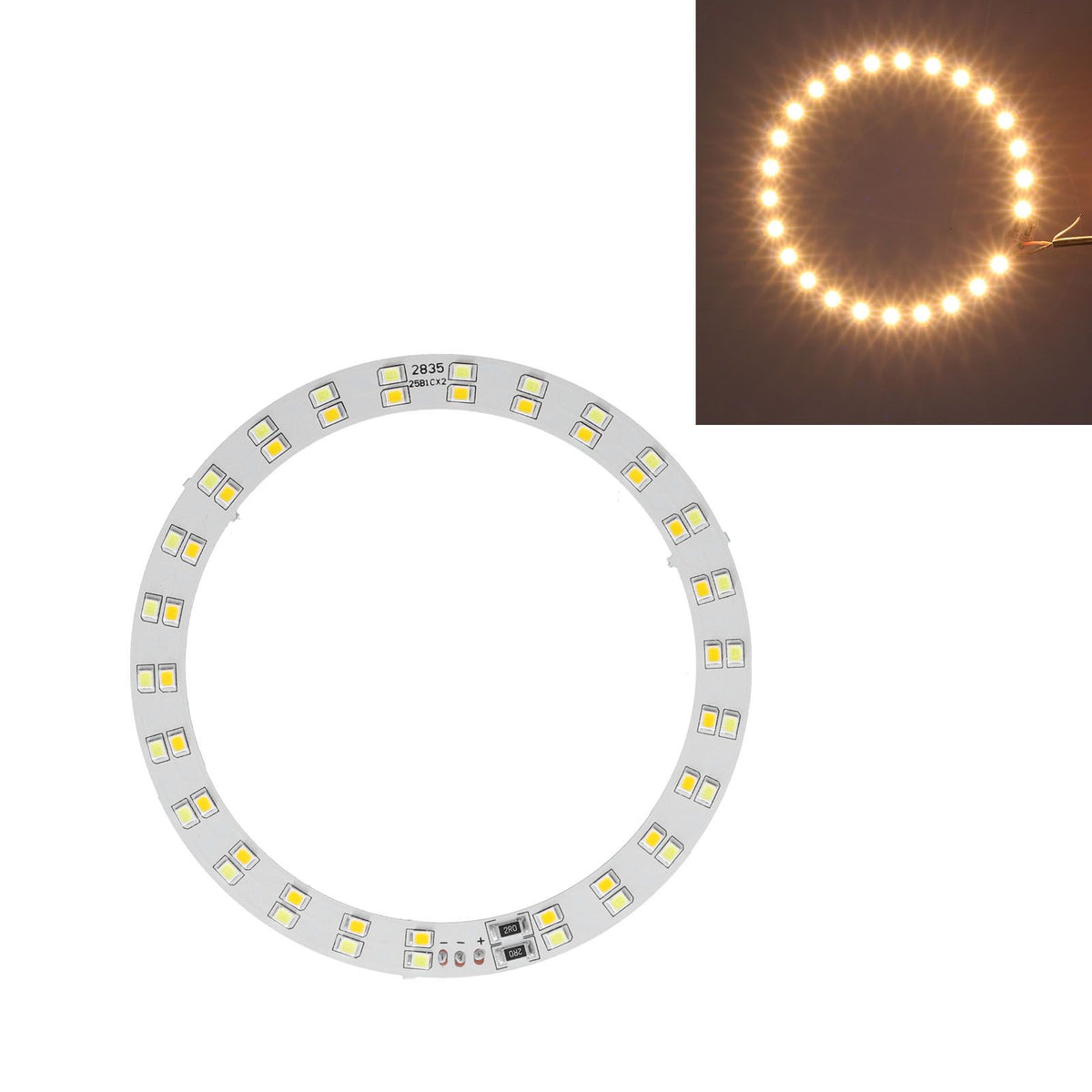 3V‑5V Ring Light Board 10W LED Ring Light Plate with Cold and Warm 2 Color Lighting USB Powered for Daily Lighting