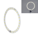 3V‑5V Ring Light Board 10W LED Ring Light Plate with Cold and Warm 2 Color Lighting USB Powered for Daily Lighting