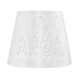 Wrought Iron Lampshade Carved Forest Tree Shaped E27 Mini Lamp Shade for Table Lamp Bedroom Bedside DecorWhite