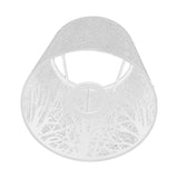 Wrought Iron Lampshade Carved Forest Tree Shaped E27 Mini Lamp Shade for Table Lamp Bedroom Bedside DecorWhite - Low Angle