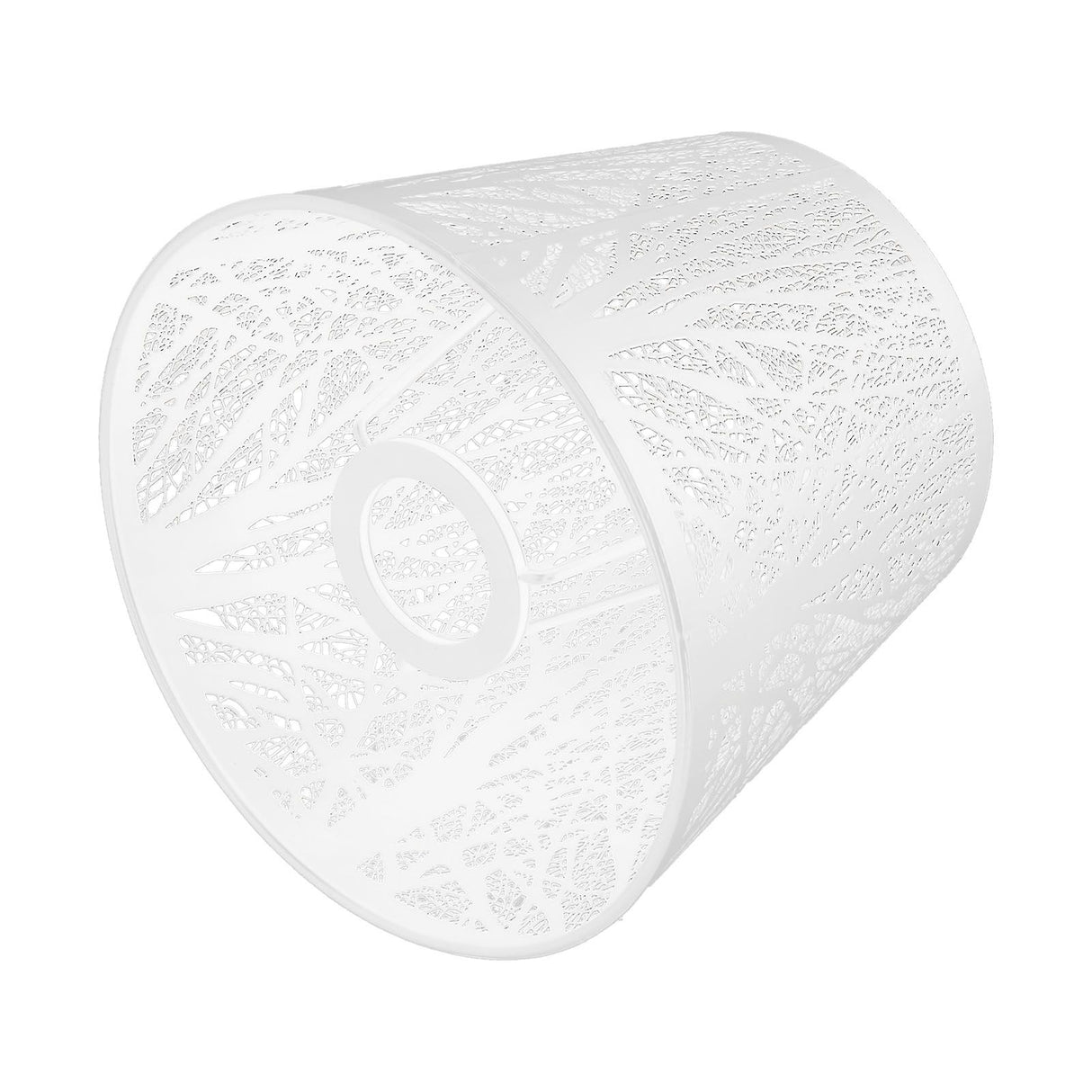 Wrought Iron Lampshade Carved Forest Tree Shaped E27 Mini Lamp Shade for Table Lamp Bedroom Bedside DecorWhite