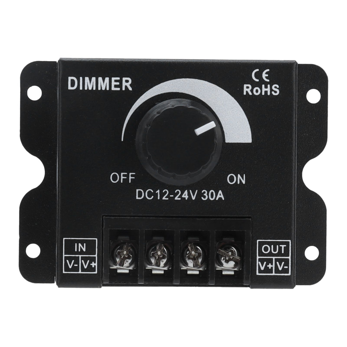 30A LED Dimmer PWM Unicolor Single Channel Adjustable Dimming Controller DC 12V‑24V