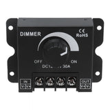 30A LED Dimmer PWM Unicolor Single Channel Adjustable Dimming Controller DC 12V‑24V