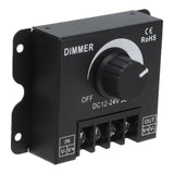 30A LED Dimmer PWM Unicolor Single Channel Adjustable Dimming Controller DC 12V‑24V - Side View