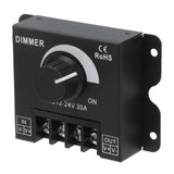 30A LED Dimmer PWM Unicolor Single Channel Adjustable Dimming Controller DC 12V‑24V