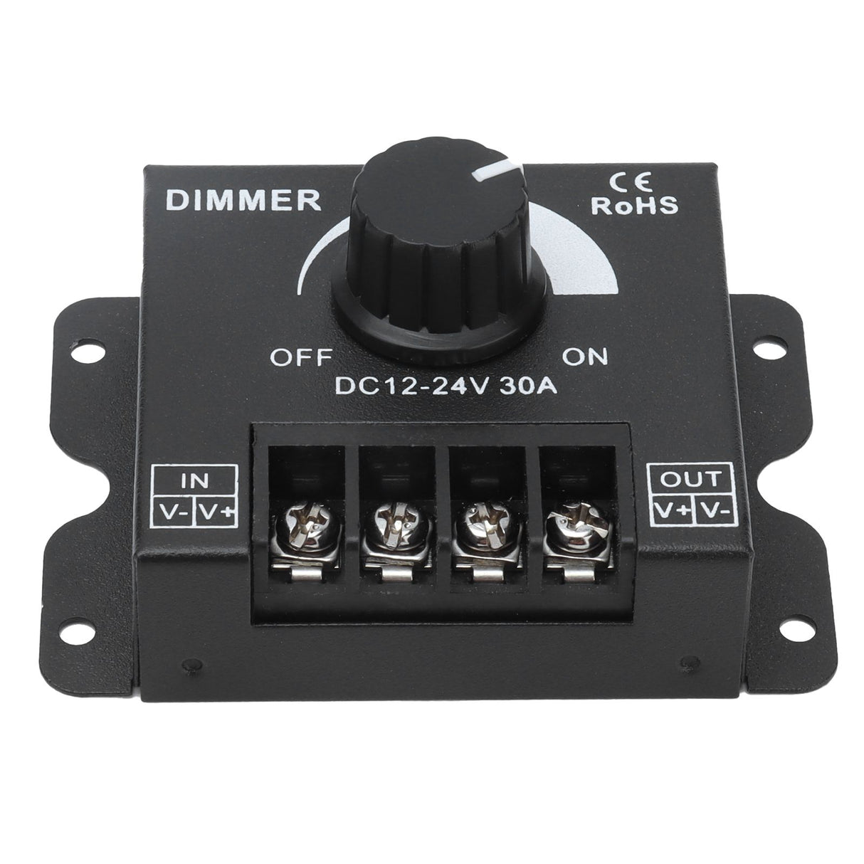 30A LED Dimmer PWM Unicolor Single Channel Adjustable Dimming Controller DC 12V‑24V