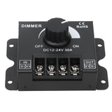 30A LED Dimmer PWM Unicolor Single Channel Adjustable Dimming Controller DC 12V‑24V