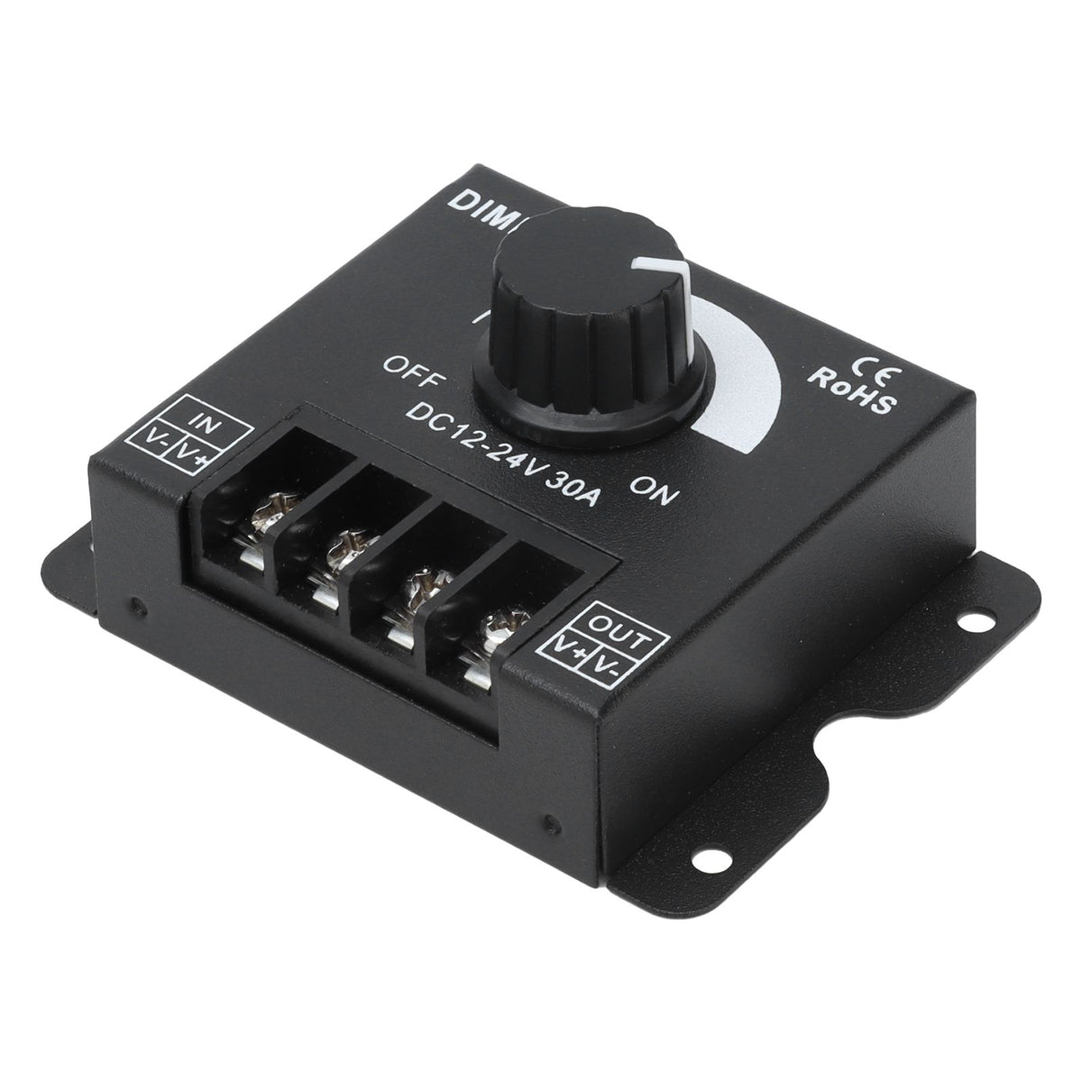 30A LED Dimmer PWM Unicolor Single Channel Adjustable Dimming Controller DC 12V‑24V