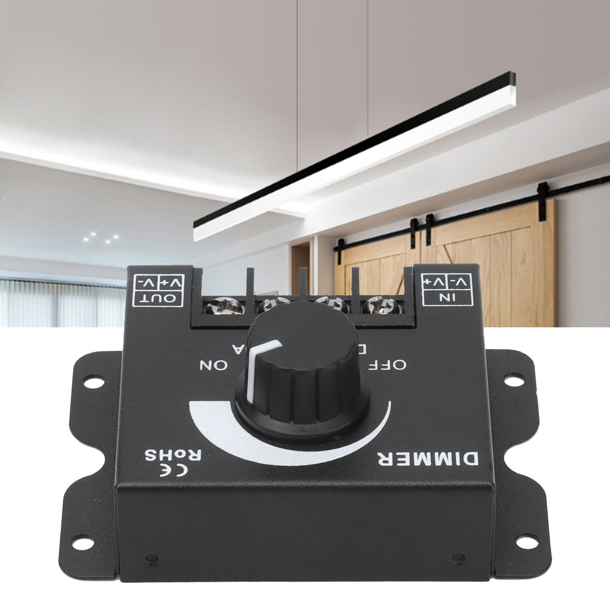30A LED Dimmer PWM Unicolor Single Channel Adjustable Dimming Controller DC 12V‑24V